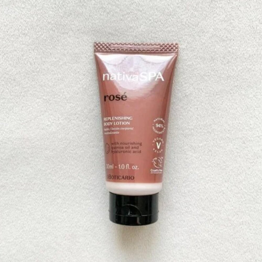 🌈4/$20 NEW NATIVA SPA Rose Replenishing Body Lotion Deluxe Travel Size 30mL